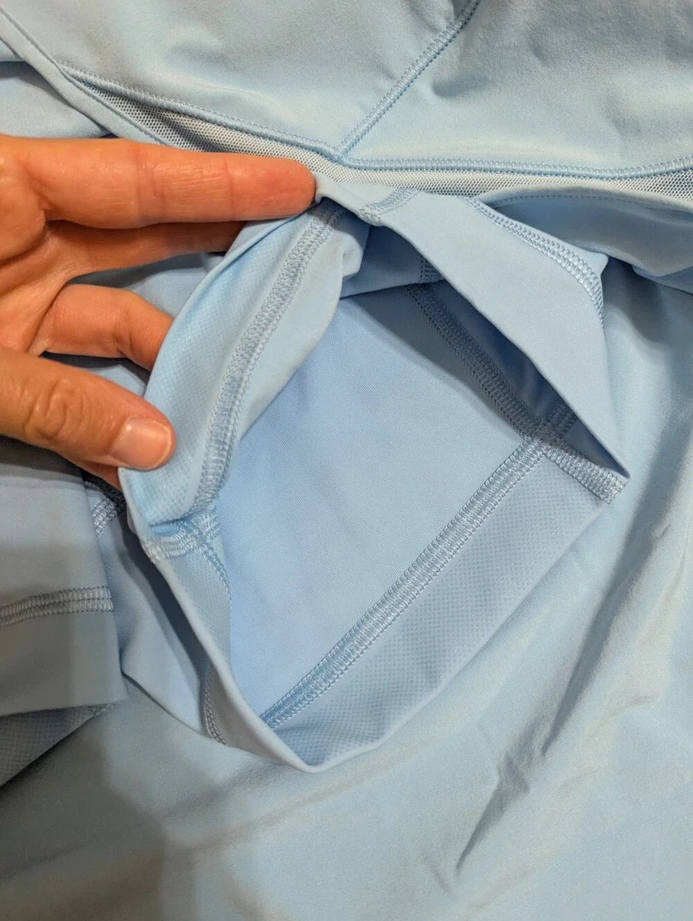 EUC! Lululemon Hotty Hot High Rise Skirt In Light Blue Size 4